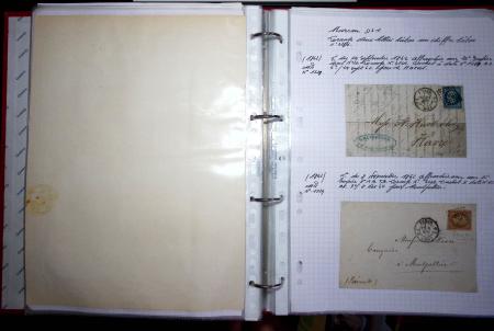 1840-1900 Divers comprenant : Classeur de Bureau contenant