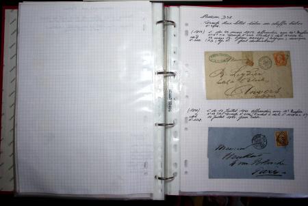 1840-1900 Divers comprenant : Classeur de Bureau contenant