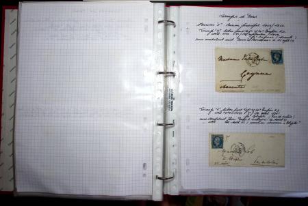 1840-1900 Divers comprenant : Classeur de Bureau contenant