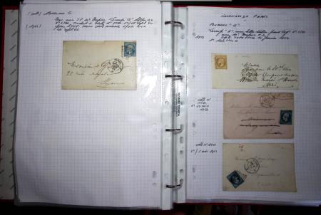 1840-1900 Divers comprenant : Classeur de Bureau contenant