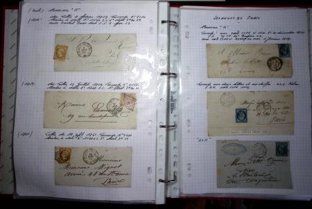 1840-1900 Divers comprenant : Classeur de Bureau contenant