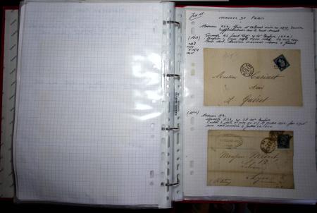 1840-1900 Divers comprenant : Classeur de Bureau contenant