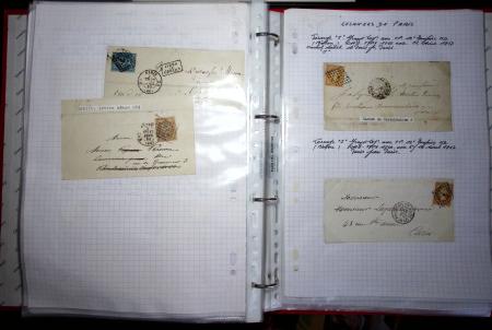 1840-1900 Divers comprenant : Classeur de Bureau contenant