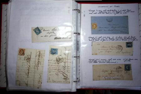 1840-1900 Divers comprenant : Classeur de Bureau contenant