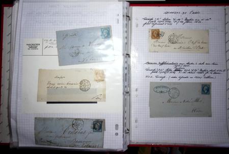 1840-1900 Divers comprenant : Classeur de Bureau contenant