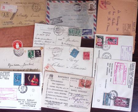 1821-1960, Lot de centaines de lettres allant de la