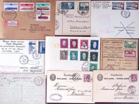 1821-1960, Lot de centaines de lettres allant de la