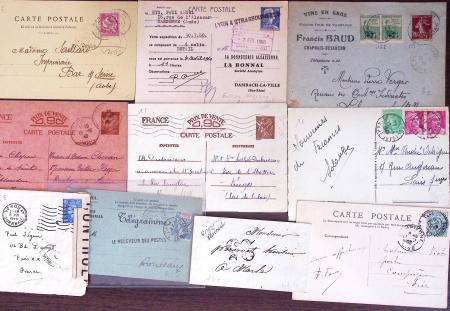 1821-1960, Lot de centaines de lettres allant de la