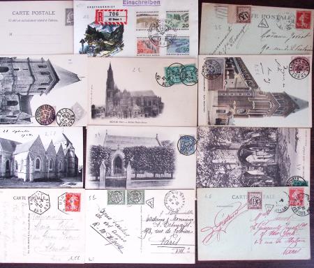1821-1960, Lot de centaines de lettres allant de la