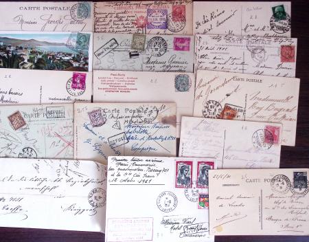 1821-1960, Lot de centaines de lettres allant de la
