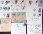 1821-1960, Lot de centaines de lettres allant de la