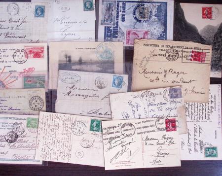 1821-1960, Lot de centaines de lettres allant de la