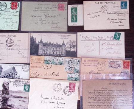1821-1960, Lot de centaines de lettres allant de la