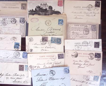 1821-1960, Lot de centaines de lettres allant de la