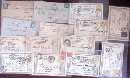 1821-1960, Lot de centaines de lettres allant de la