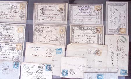 1821-1960, Lot de centaines de lettres allant de la