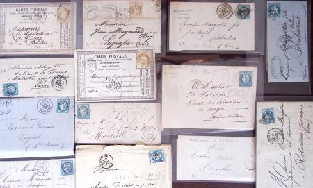 1821-1960, Lot de centaines de lettres allant de la