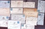1821-1960, Lot de centaines de lettres allant de la