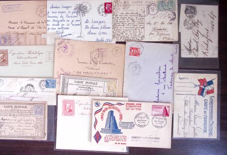 1821-1960, Lot de centaines de lettres allant de la