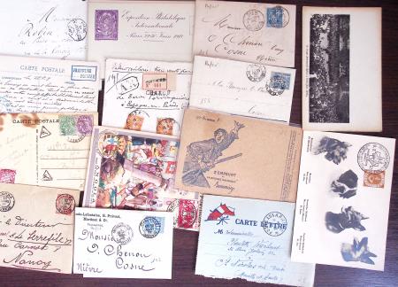 1821-1960, Lot de centaines de lettres allant de la