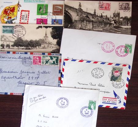 1821-1960, Lot de centaines de lettres allant de la