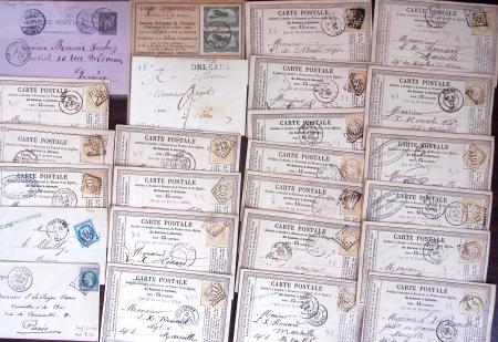 1821-1960, Lot de centaines de lettres allant de la