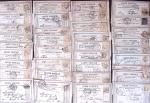 1821-1960, Lot de centaines de lettres allant de la