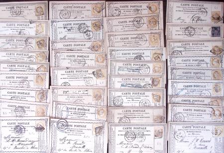 1821-1960, Lot de centaines de lettres allant de la