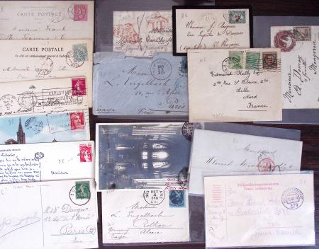 1821-1960, Lot de centaines de lettres allant de la