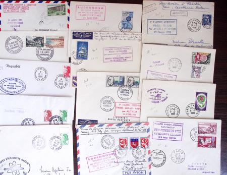 1821-1960, Lot de centaines de lettres allant de la