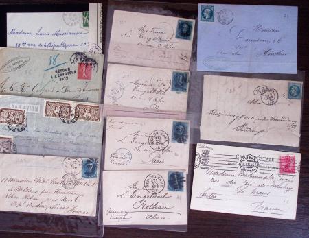 1821-1960, Lot de centaines de lettres allant de la