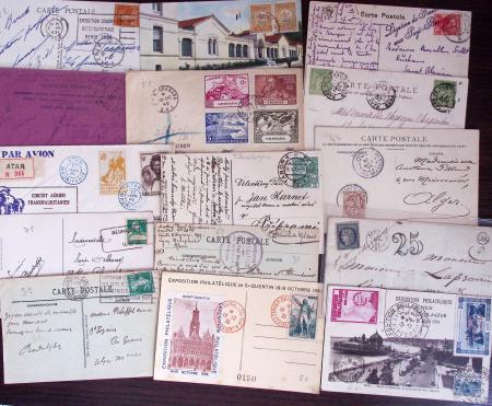 1821-1960, Lot de centaines de lettres allant de la