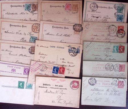 1821-1960, Lot de centaines de lettres allant de la