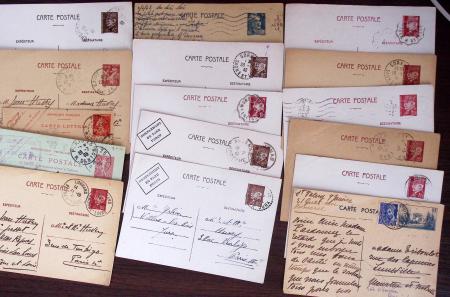 1821-1960, Lot de centaines de lettres allant de la