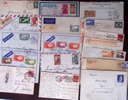 1821-1960, Lot de centaines de lettres allant de la