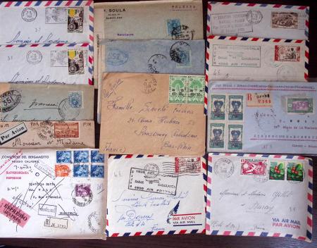 1821-1960, Lot de centaines de lettres allant de la