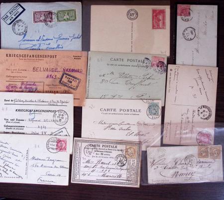 1821-1960, Lot de centaines de lettres allant de la