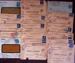 1821-1960, Lot de centaines de lettres allant de la