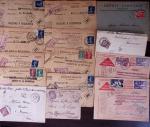 1821-1960, Lot de centaines de lettres allant de la