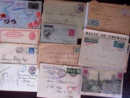 1821-1960, Lot de centaines de lettres allant de la