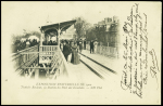 N°103 OBL mécanique "US postal STA Paris EXPN" (1900) avec flamme "United States postal station Paris exposition" sur carte postale (vue du trottoir roulant de l'expo) - (De Beaufond n°2596). TB