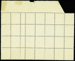 N°130 type 4 tirages à plat sur papier X : 2 paires millésime 7 et 1 bloc de 28 haut de feuille millésime 7. rare et Tb