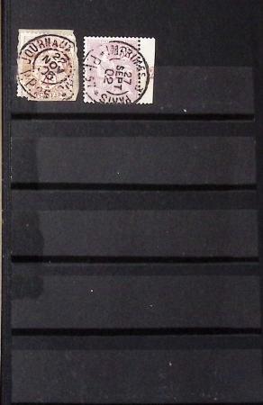 1849-1930 OBLITERATIONS, ensemble spécialisé dans 11