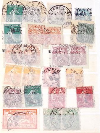 1849-1930 OBLITERATIONS, ensemble spécialisé dans 11
