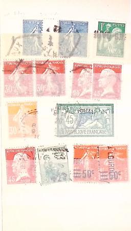 1849-1930 OBLITERATIONS, ensemble spécialisé dans 11