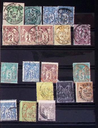 1849-1930 OBLITERATIONS, ensemble spécialisé dans 11