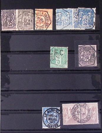 1849-1930 OBLITERATIONS, ensemble spécialisé dans 11