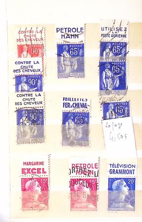 1849-1930 OBLITERATIONS, ensemble spécialisé dans 11