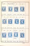 1849-1930 OBLITERATIONS, ensemble spécialisé dans 11