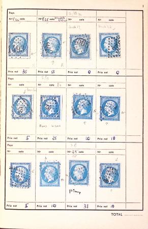 1849-1930 OBLITERATIONS, ensemble spécialisé dans 11